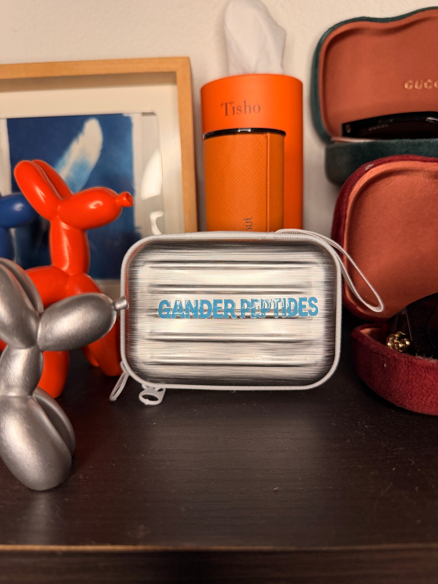Peptide luggage: hard shell